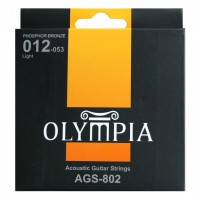 OLYMPIA AGS802 | Cuerdas para Guitarra Acústica Calibres 12-53 
